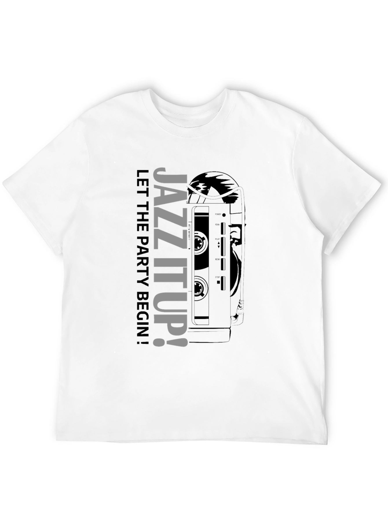 Black Jazz It Up! Graphic Print Crew Neck T-Shirt view 12