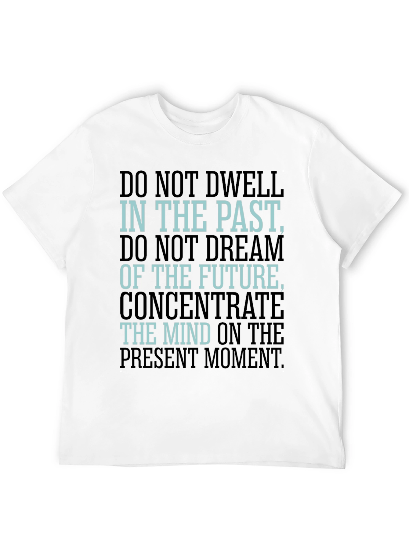 Black Mindful Living Tee: Present Moment Focus view 12