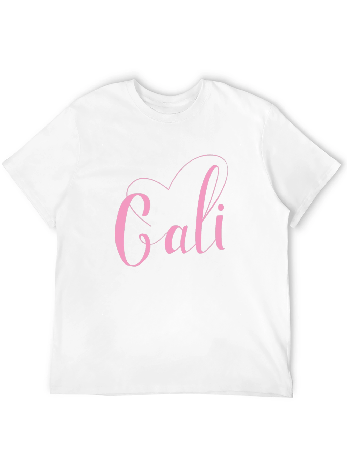 Black Stylish Cali Heart Graphic Tee - Trendy Black T-Shirt view 12