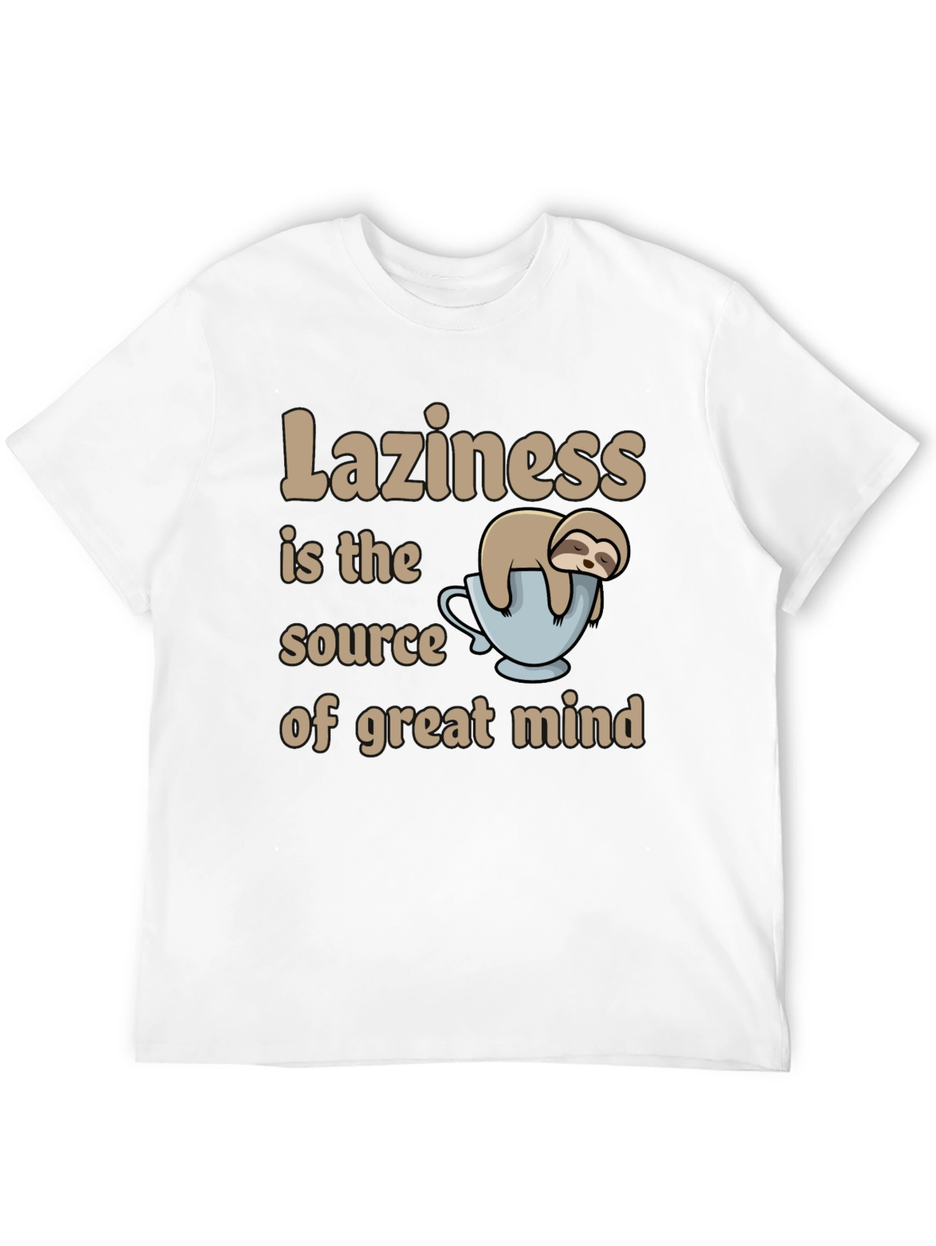 Black Laziness is the Source of Great Mind Graphic T-Shirt view 12
