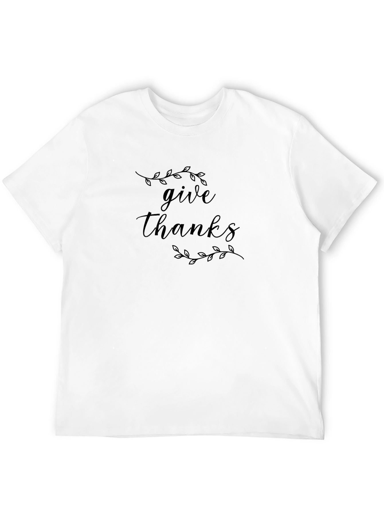 Black Give Thanks T-Shirt - Black view 12