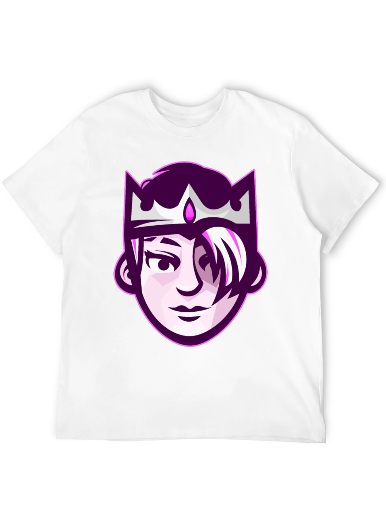 Black Queen Cartoon Graphic Tee - Black Unisex T-Shirt view 12