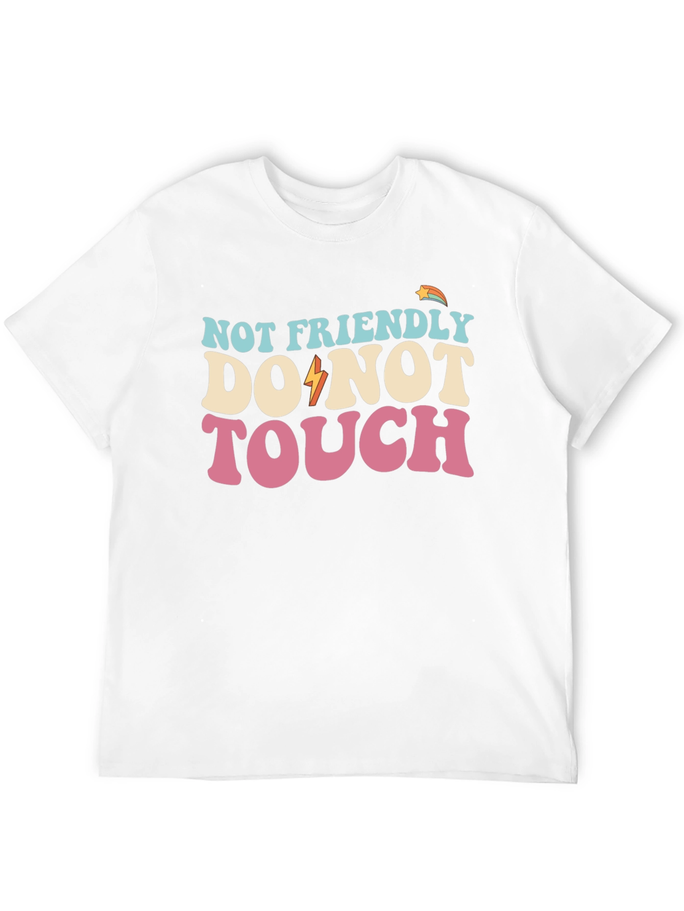 Black Not Friendly Graphic Tee - Unisex view 12