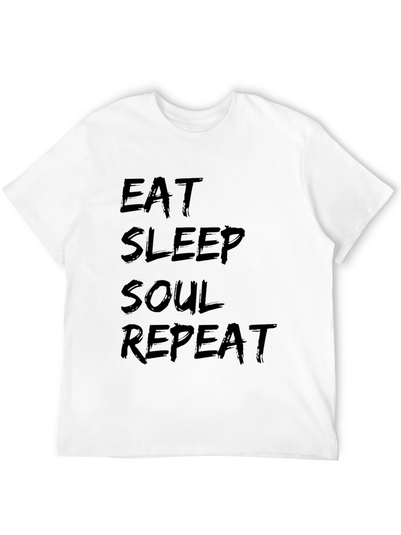 Black Eat Sleep Soul Repeat Black T-Shirt view 12