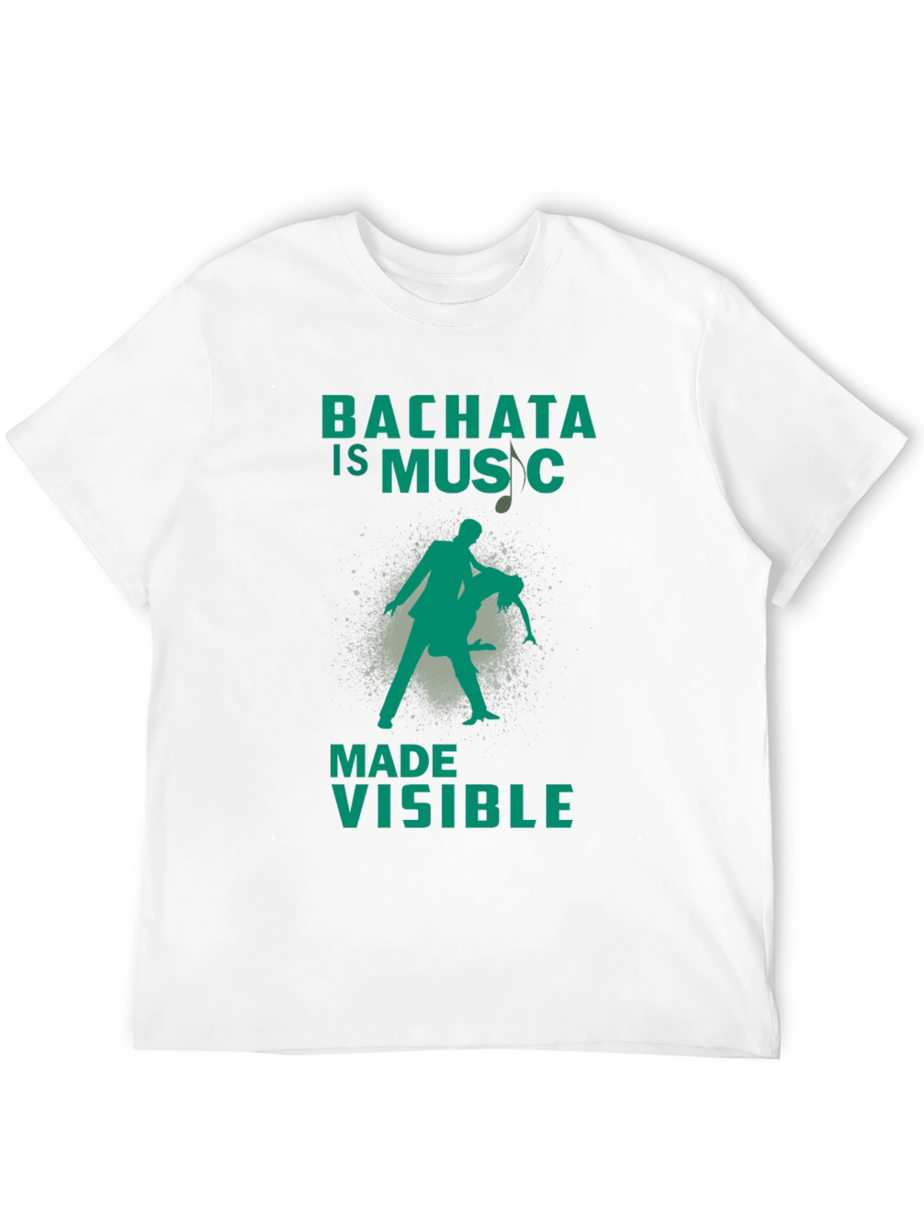 Black Bachata Is Music Made Visible Graphic T-Shirt view 12