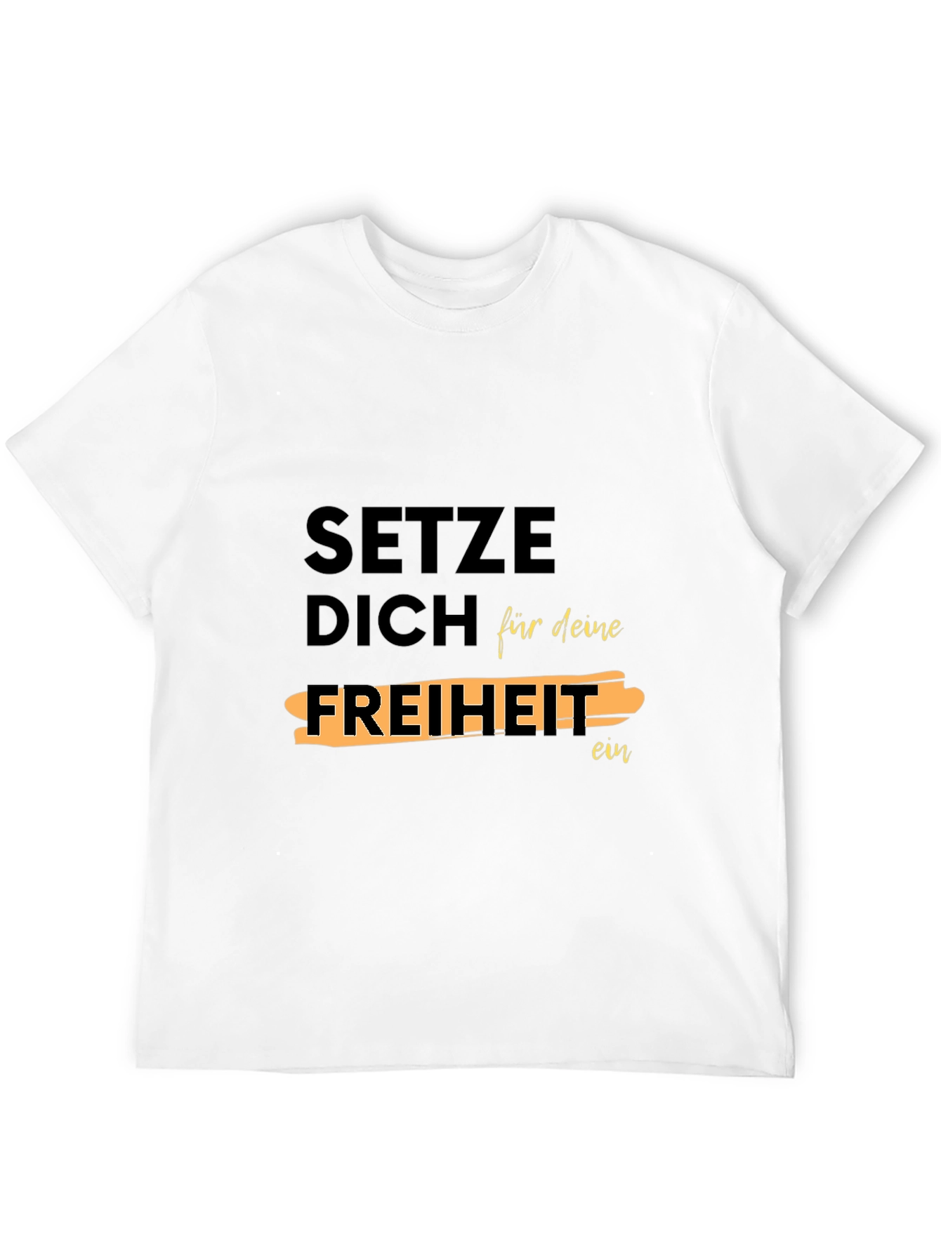 Black Setze Dich Für Deine Freiheit Ein T-Shirt view 12