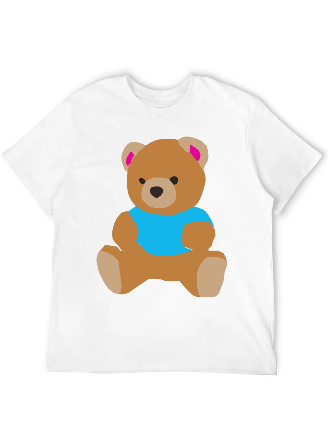 Black Cute Teddy Bear Graphic T-Shirt view 12