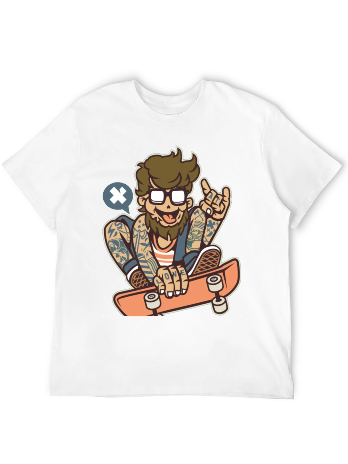 Black Skater Dude Graphic Tee - Black view 12