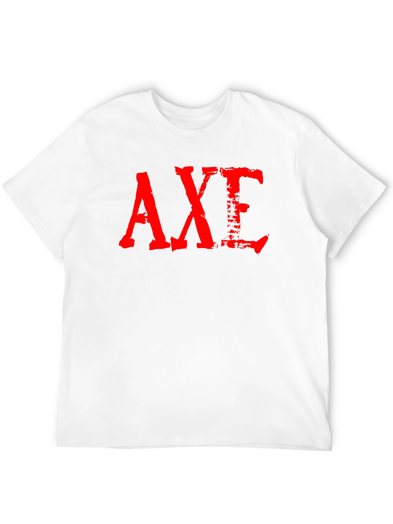Black Grunge Red AXE Graphic Black T-Shirt view 12