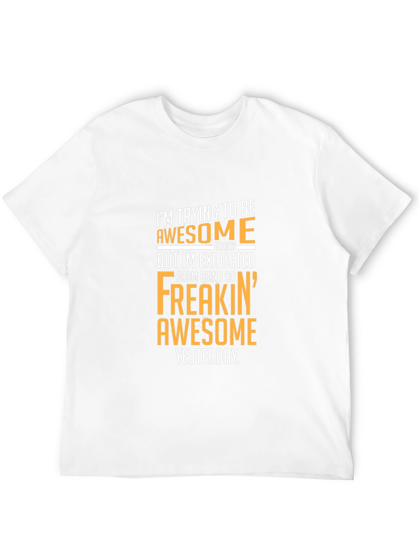 Black Awesome Yesterday T-Shirt - Funny Graphic Tee view 12