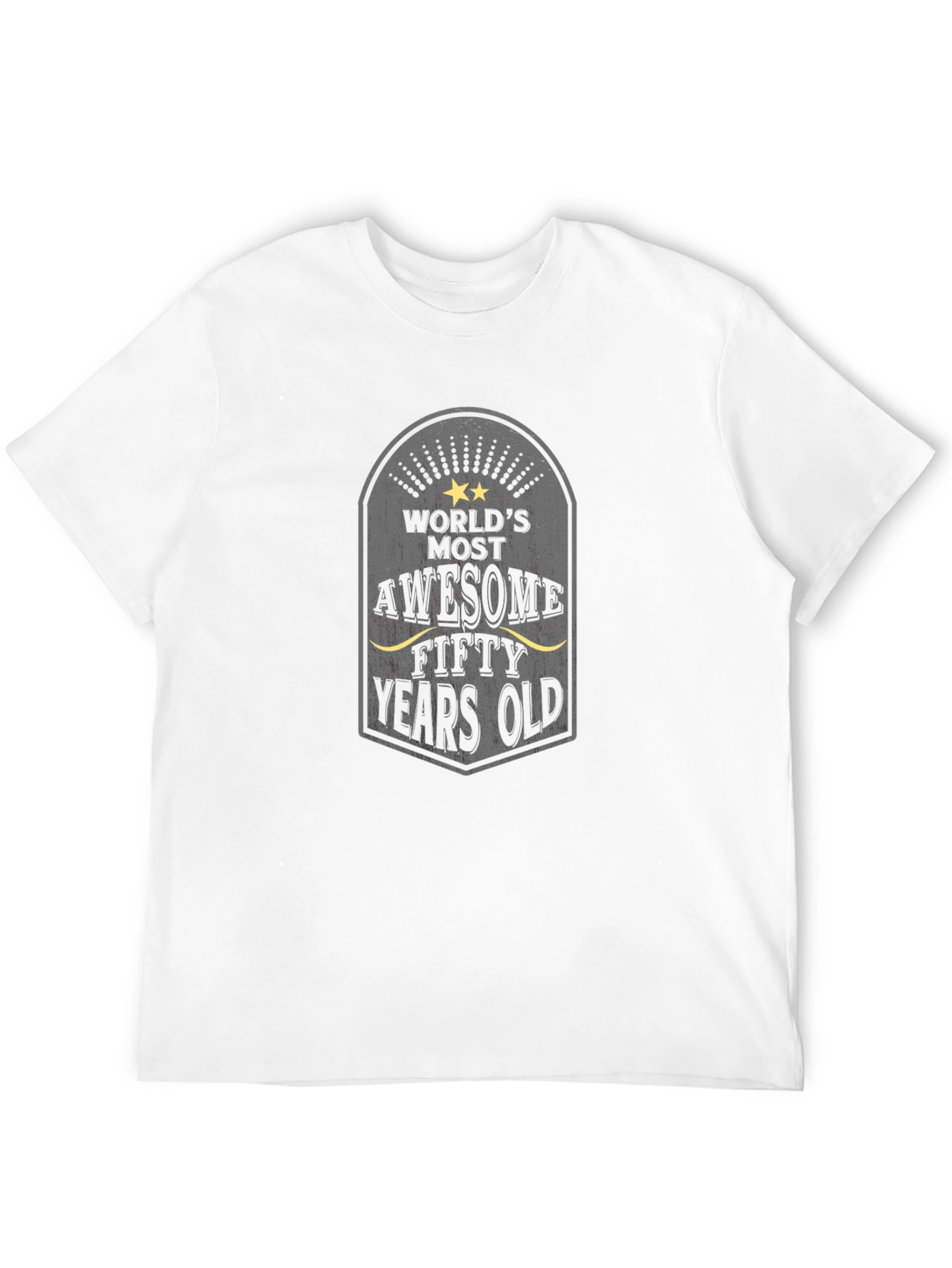 Black World's Most Awesome Fifty Years Old T-Shirt view 12