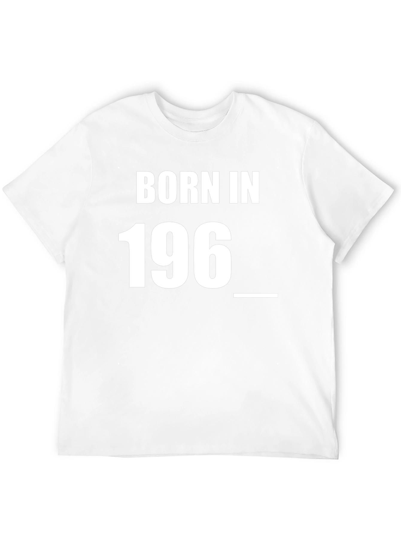 Black Born In 196_ Graphic Tee - Classic Birthday Shirt view 12
