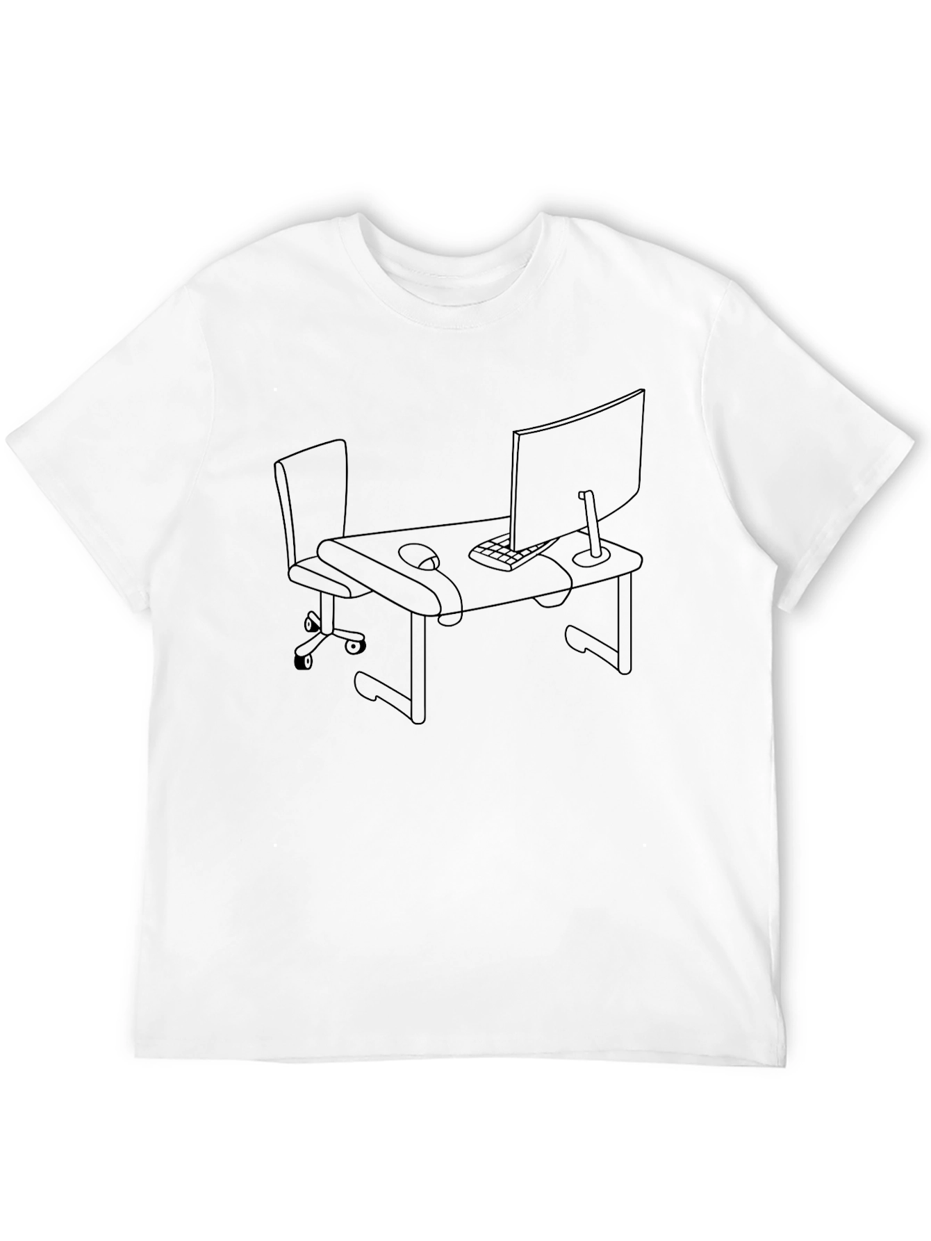 Black Desk Setup Graphic Tee - Black view 12