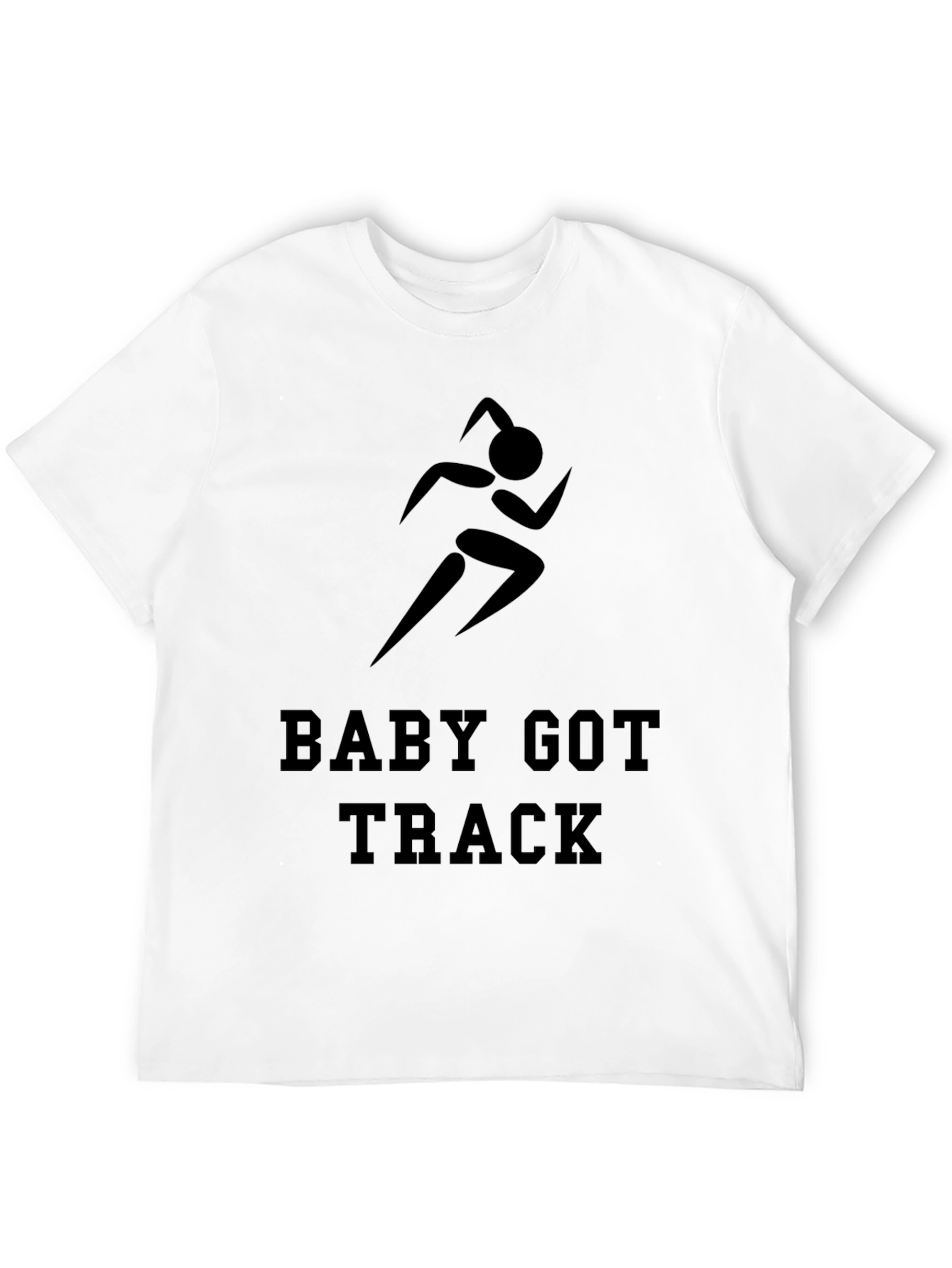 Black Baby Got Track T-Shirt - Funny Running Tee view 12