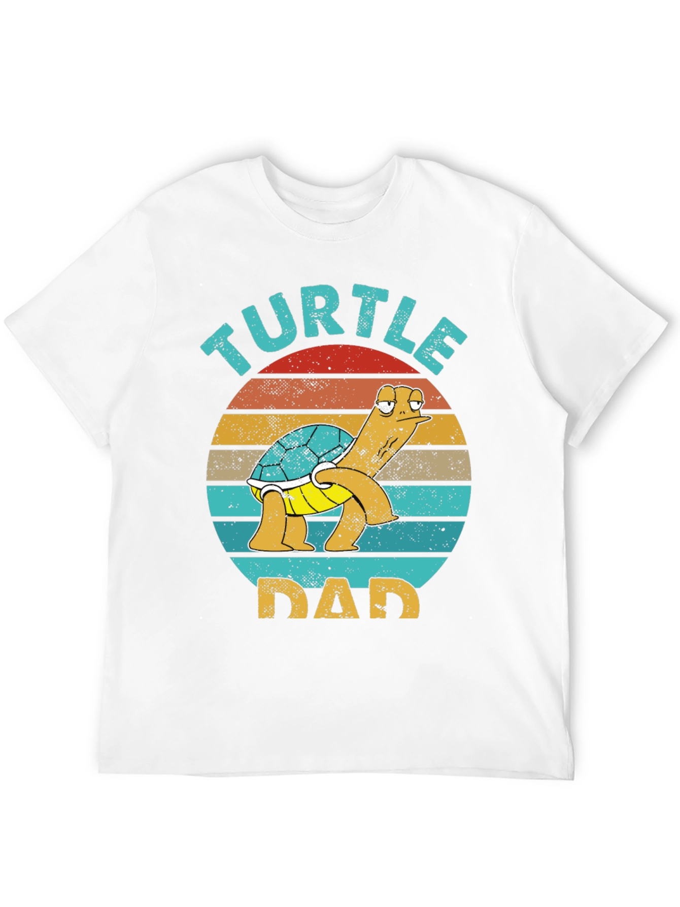 Black Turtle Dad Graphic Tee - Fun Father's Day T-Shirt view 12