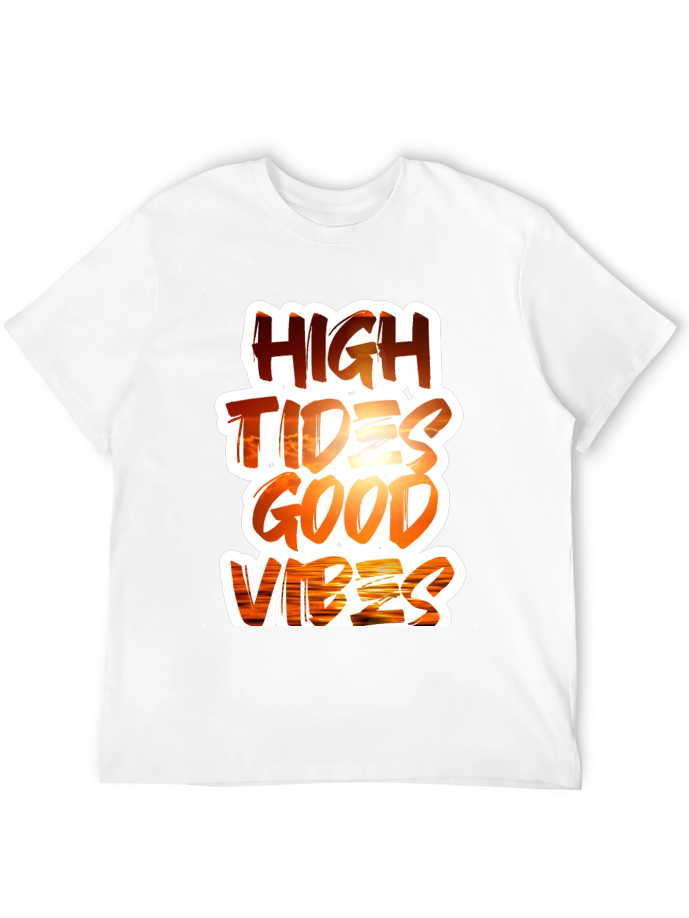 Black High Tides Good Vibes Graphic Tee view 12
