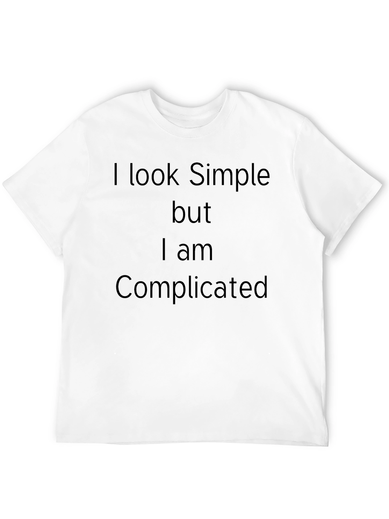 Black Simple But Complicated Black T-Shirt view 12