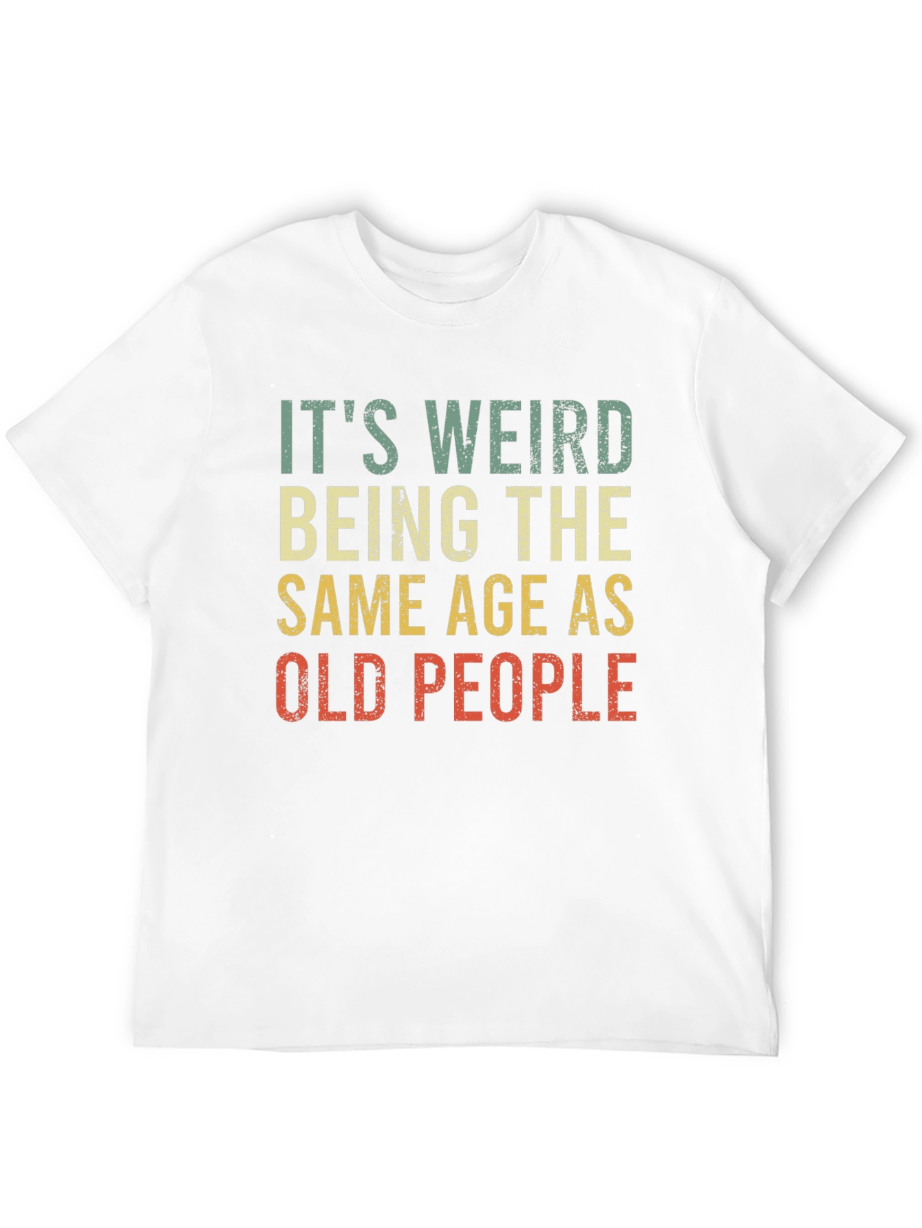 Black Funny "Old People" Graphic T-Shirt view 12