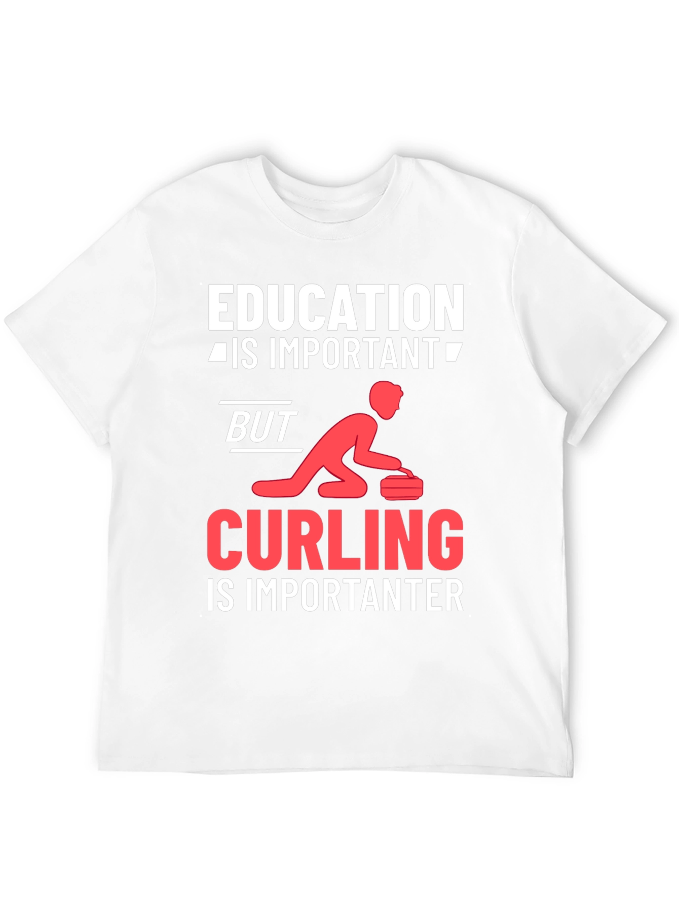 Black Education vs Curling T-Shirt view 12