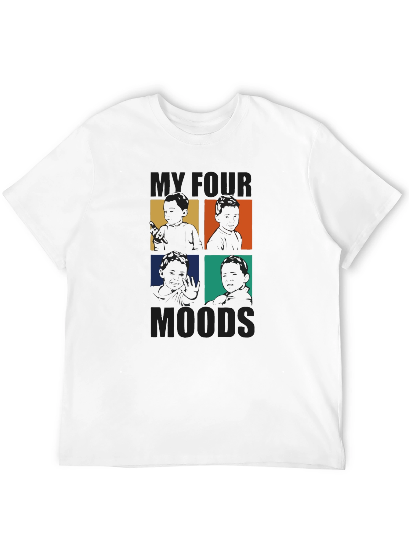 Black My Four Moods Graphic T-Shirt view 12