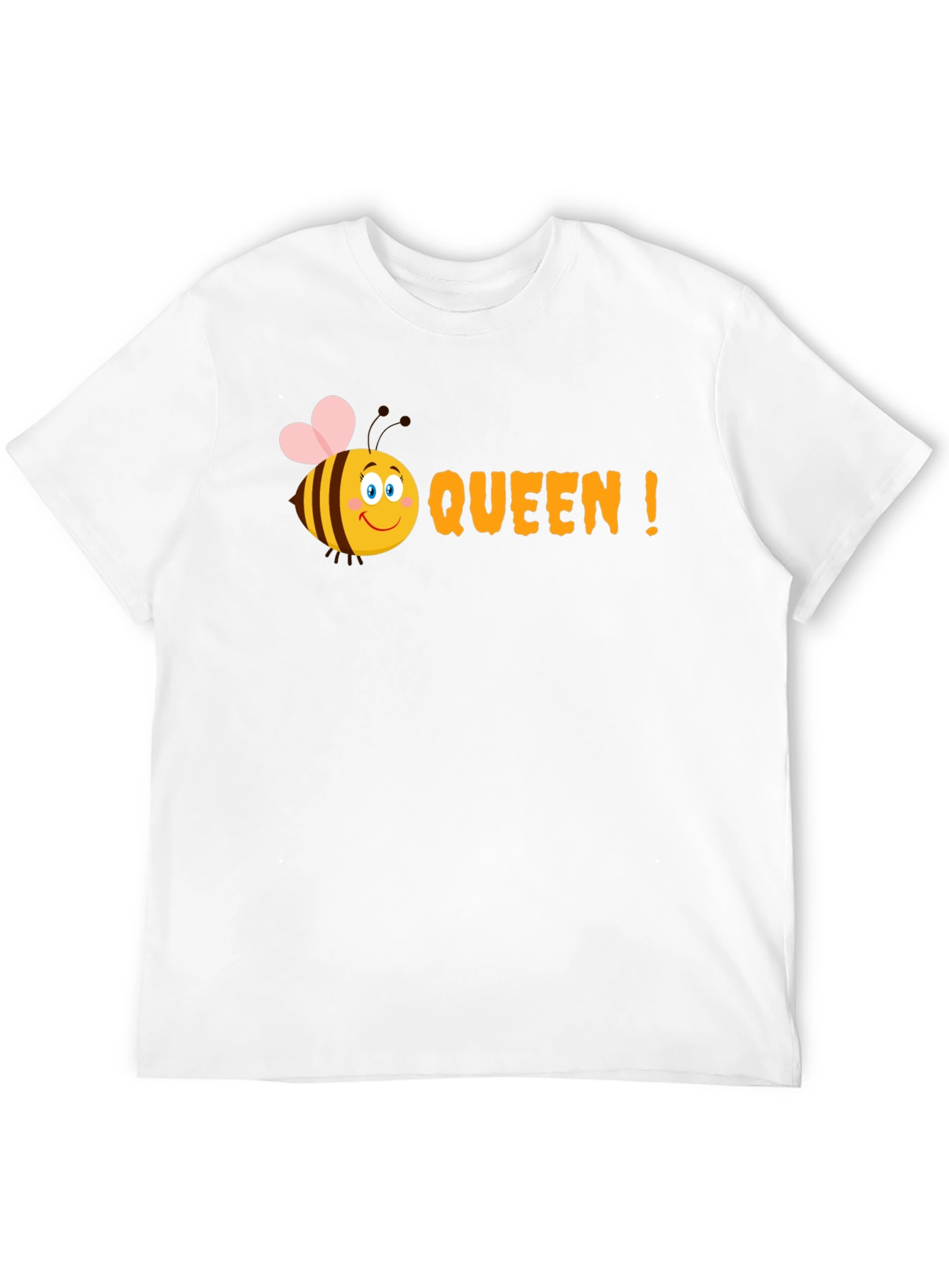 Black Queen Bee Graphic Tee - Black Cotton T-Shirt view 12