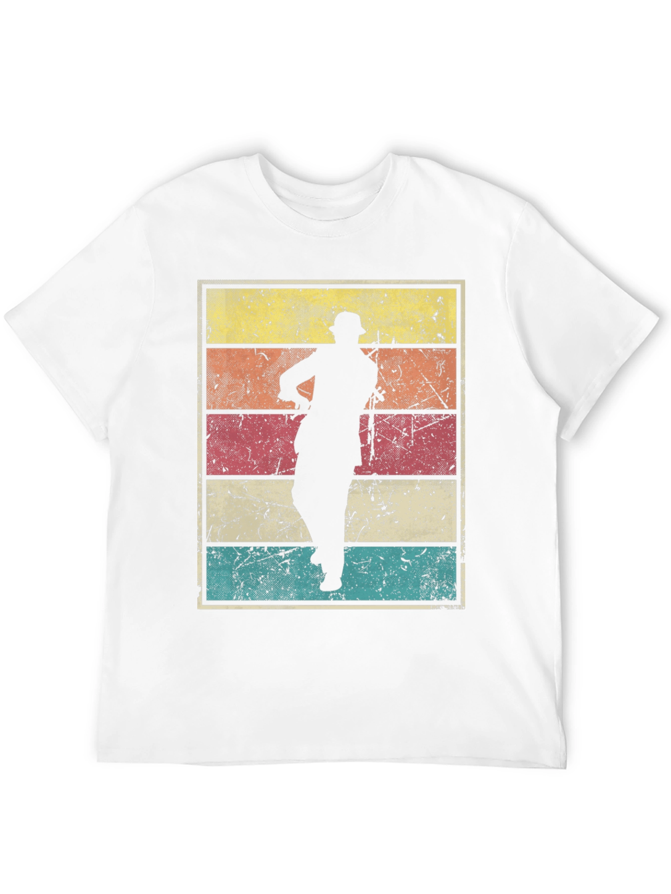 Black Retro Silhouette T-Shirt view 12