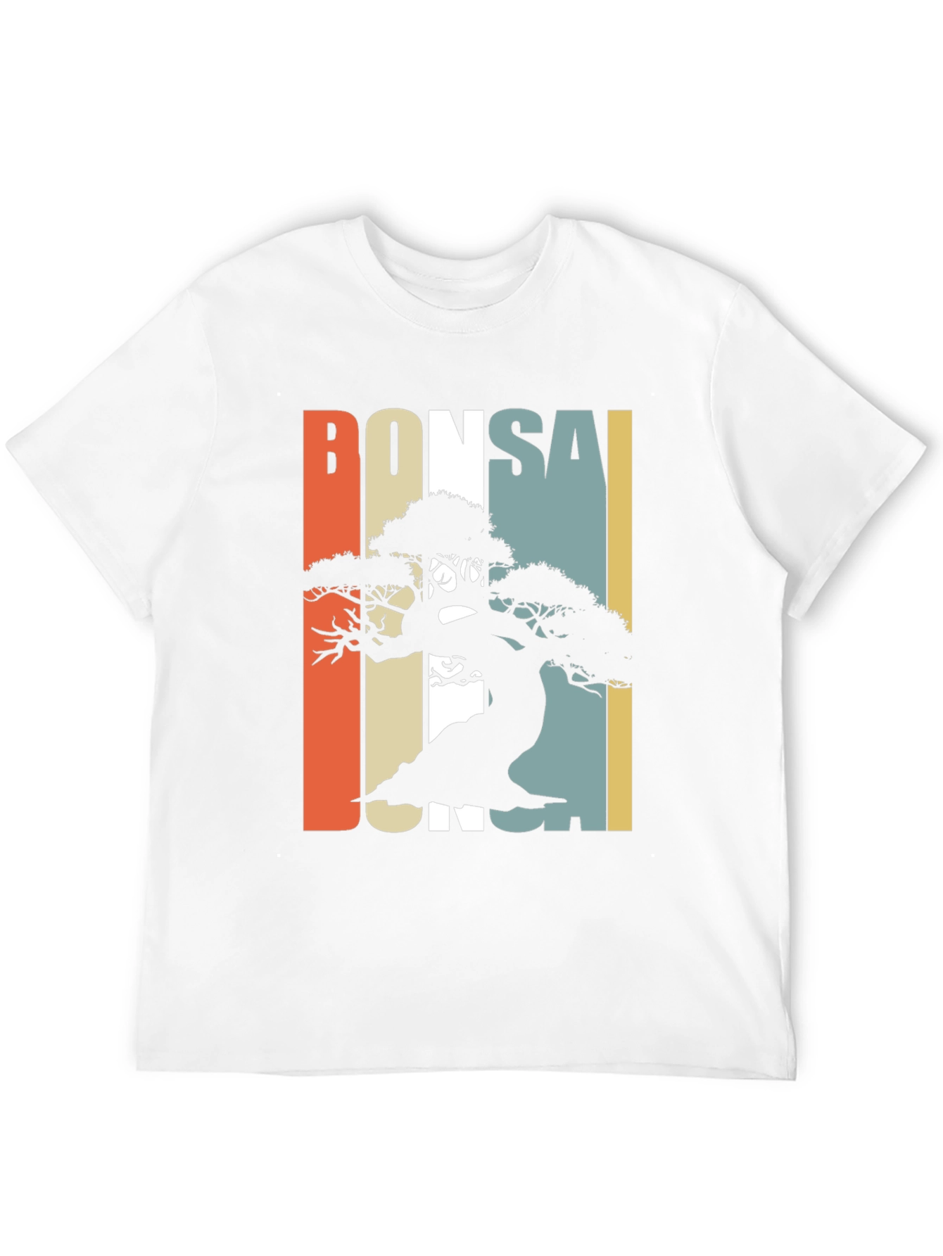 Black Bonsai Silhouette Graphic Tee - Retro Style view 12