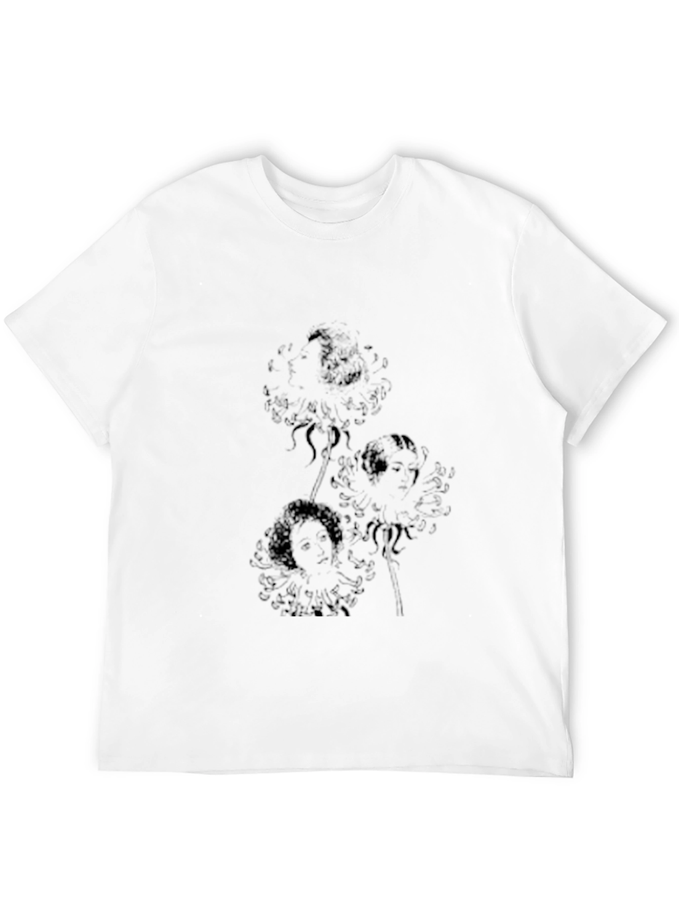 Black Stylish Black Graphic Print Crew Neck T-Shirt view 12