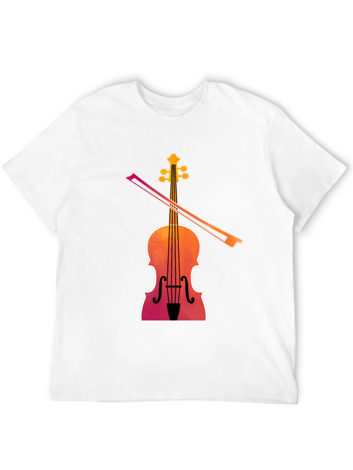 Black Violin Graphic Tee - Musical Instrument T-Shirt view 12