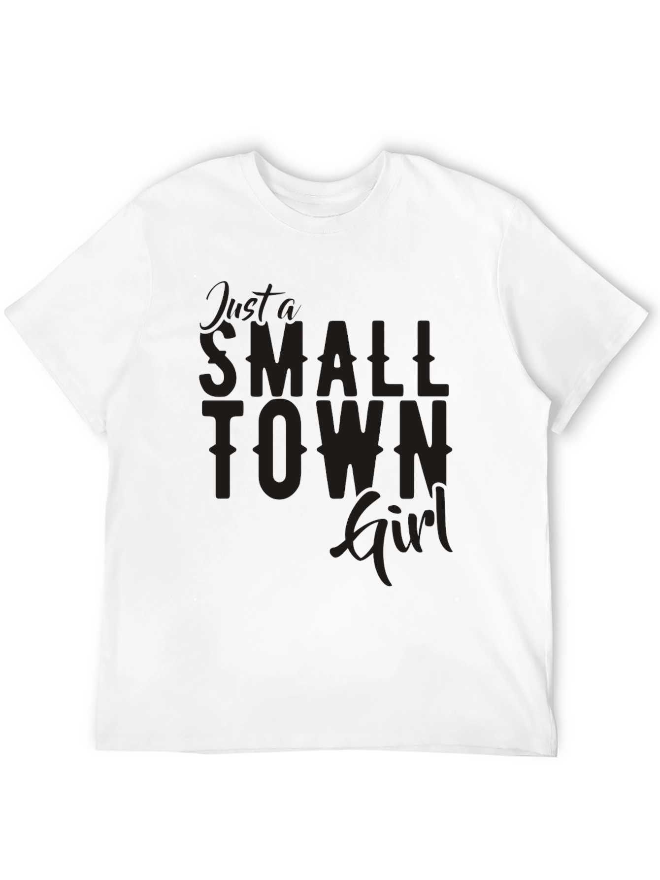 Black Just a Small Town Girl Graphic Tee view 12