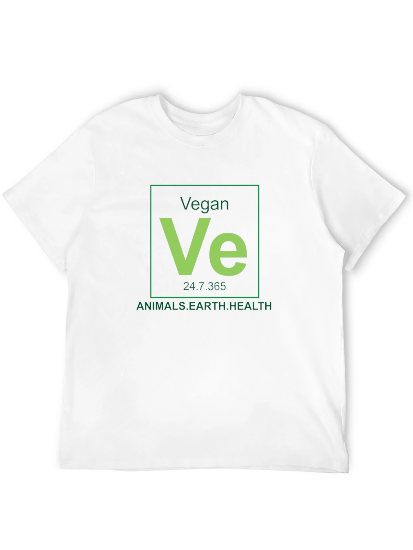 Black Vegan Periodic Table Black T-Shirt view 12