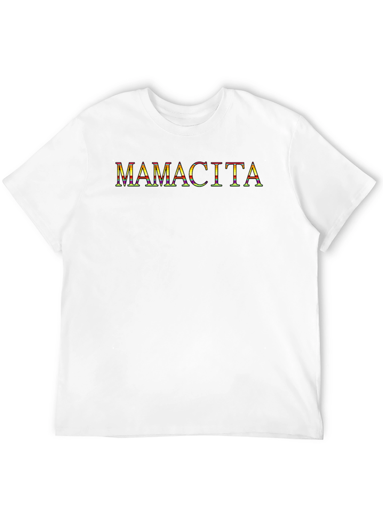 Black Mamacita Colorful Graphic Tee - Black Cotton Blend view 12