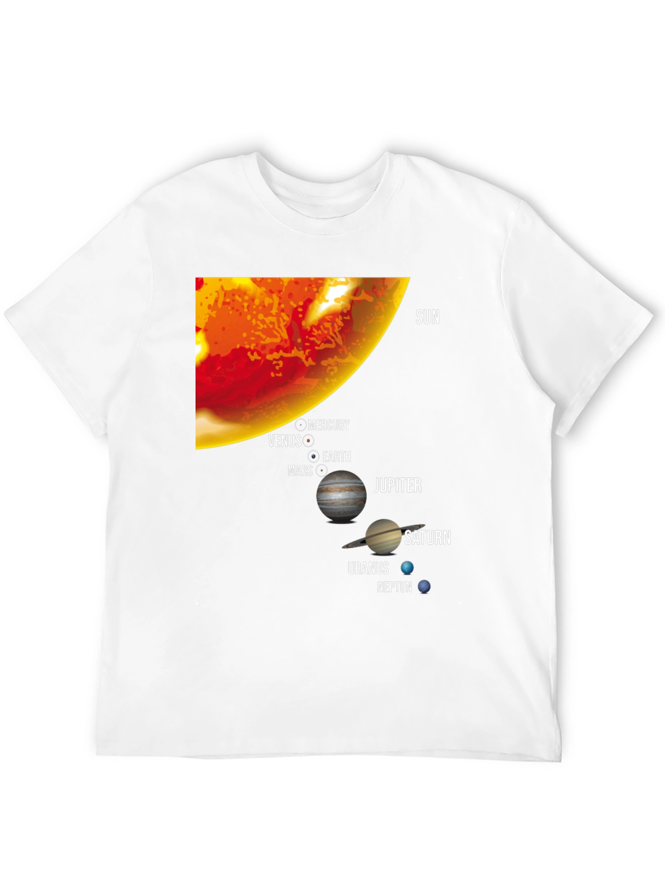 Solar System Planets Graphic T-Shirt - 12