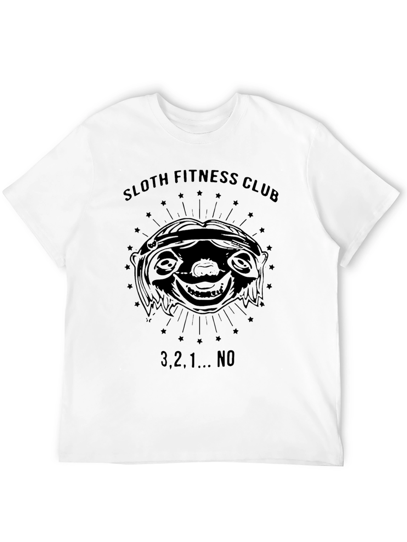 Black Sloth Fitness Club Graphic T-Shirt view 12