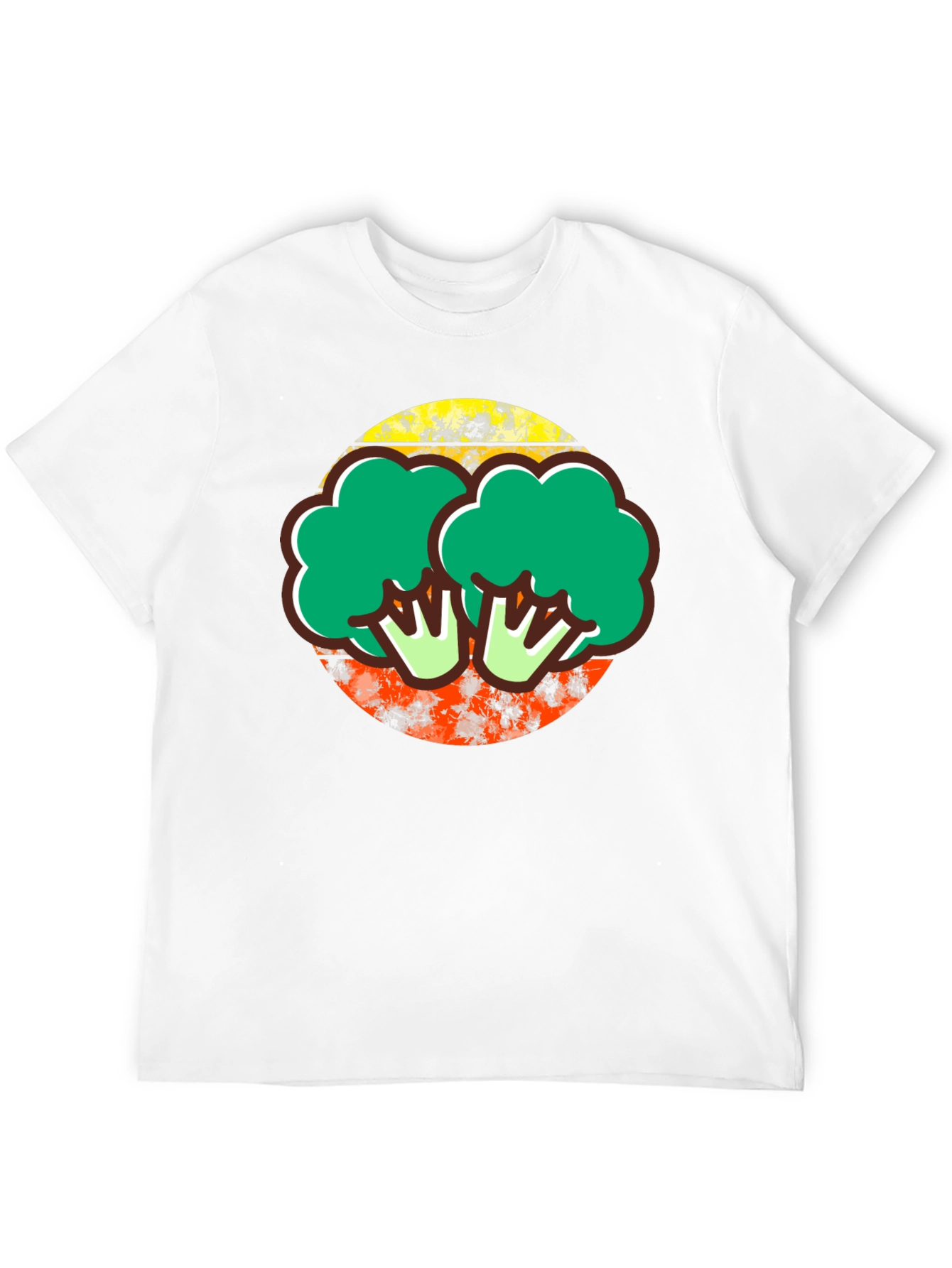 Black Broccoli Graphic Tee - Quirky Foodie T-Shirt view 12