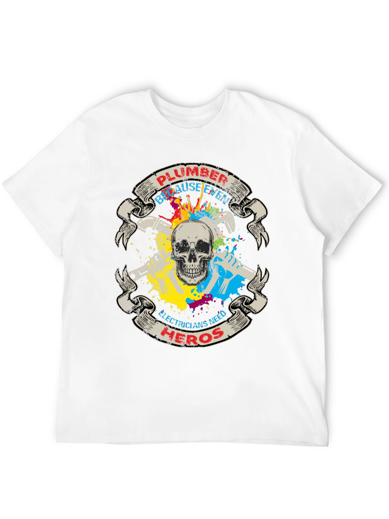 Black Plumber Hero T-Shirt view 12