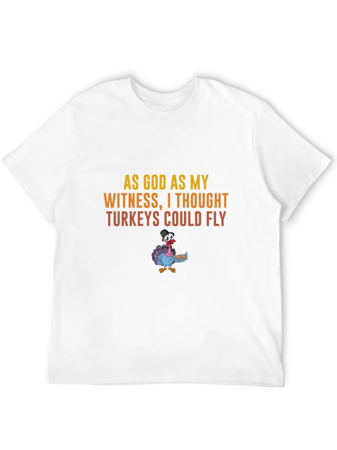 Black Funny Thanksgiving Turkey Graphic T-Shirt view 12
