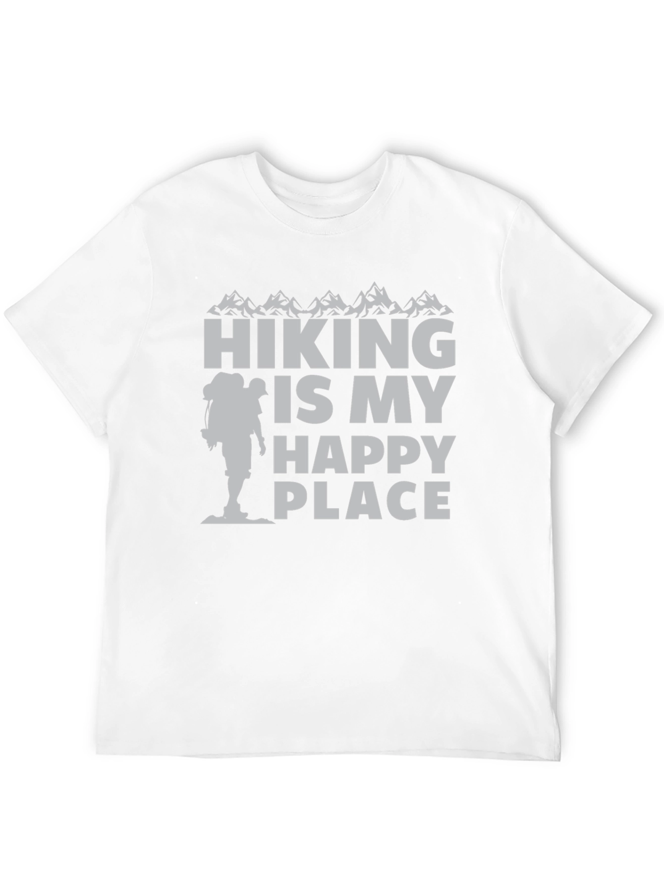 Black Hiking Is My Happy Place T-Shirt view 12
