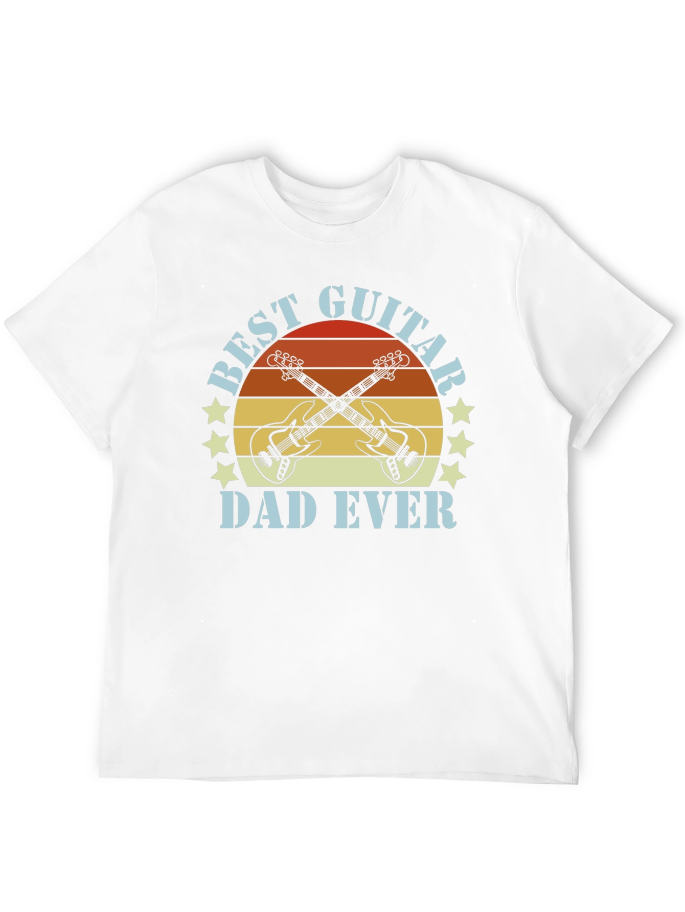 Black Best Guitar Dad Ever T-Shirt view 12