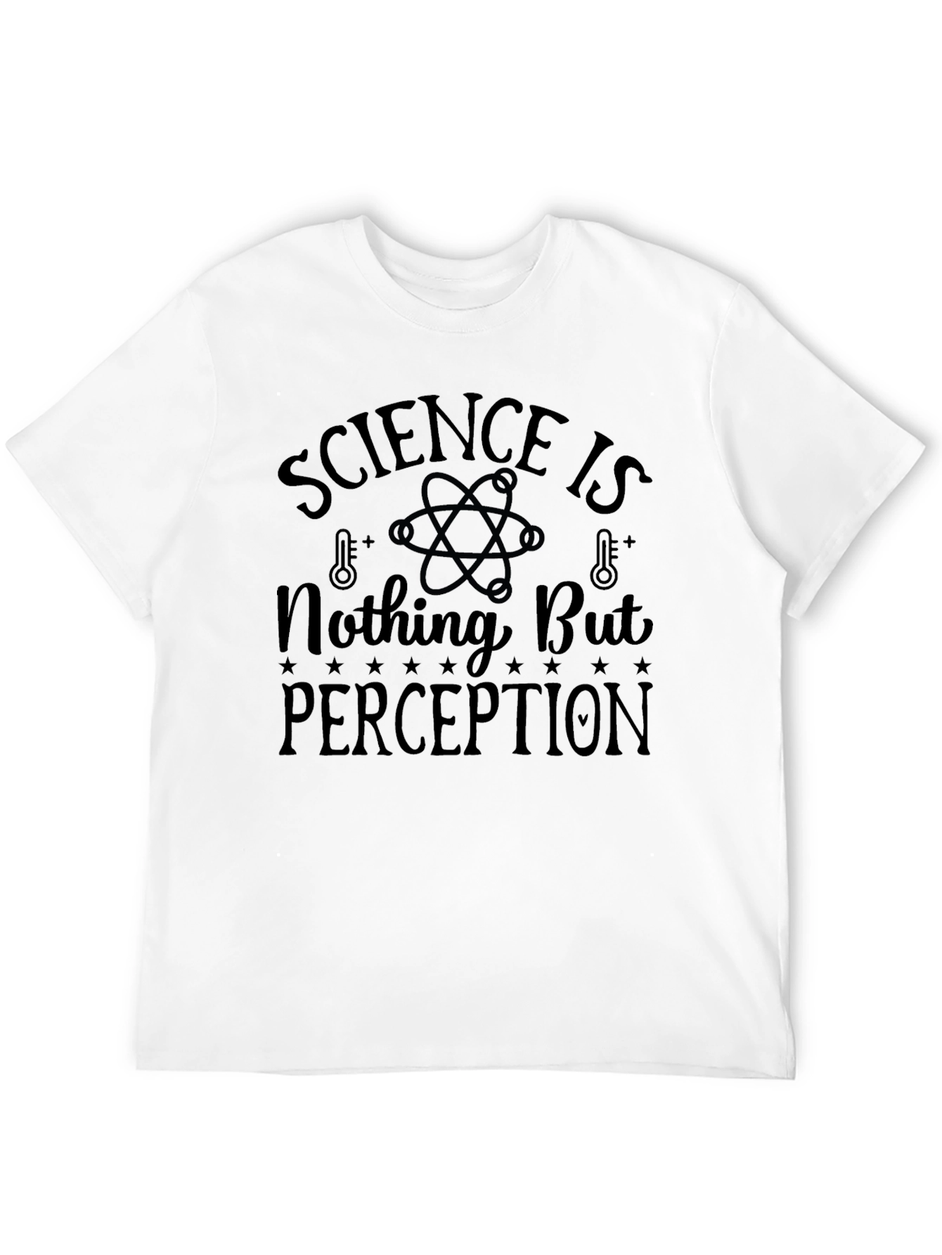 Black Science is Nothing But Perception Black T-Shirt view 12