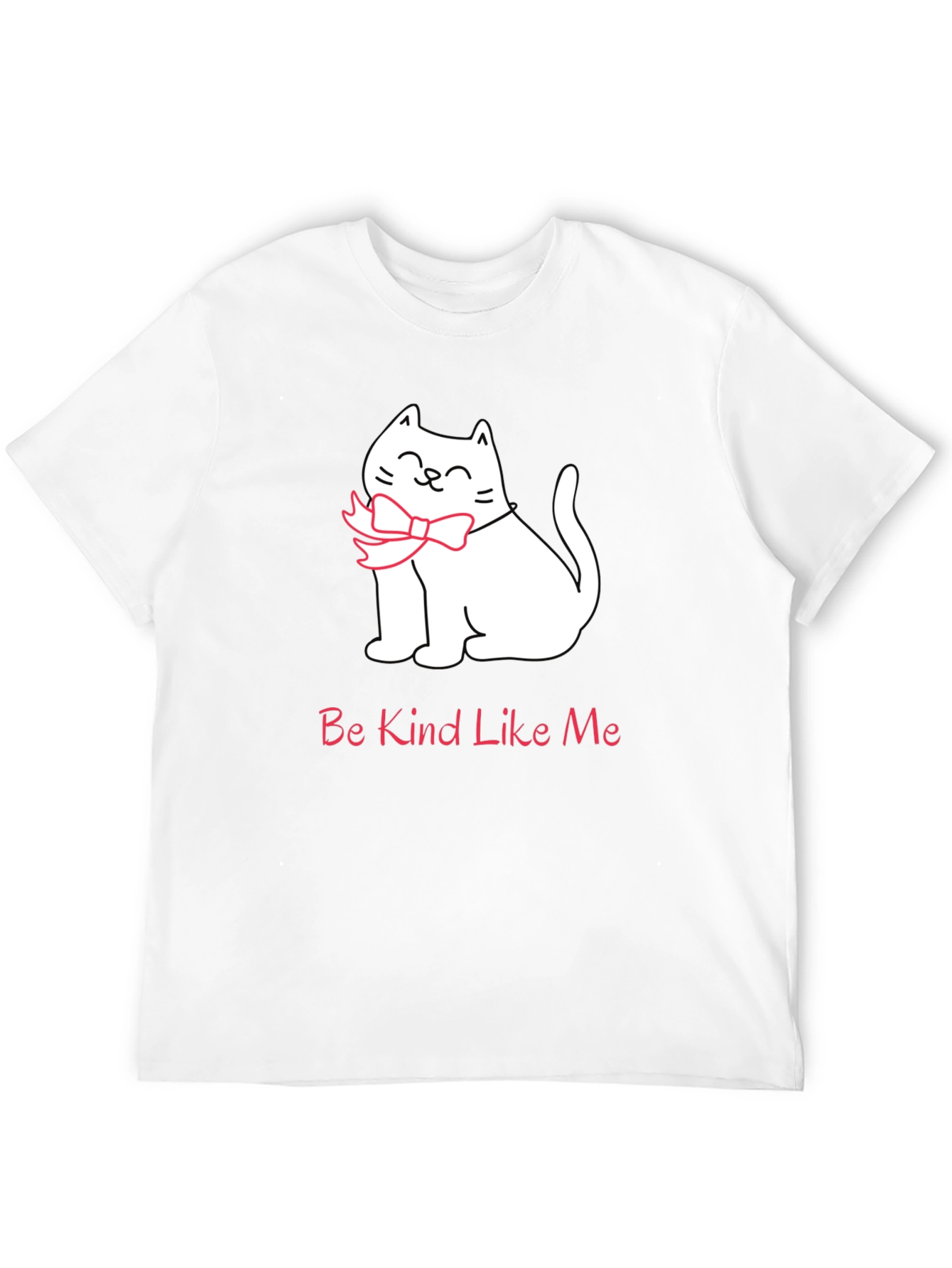 Black Be Kind Like Me T-Shirt - Cat Bow Tie Tee view 12