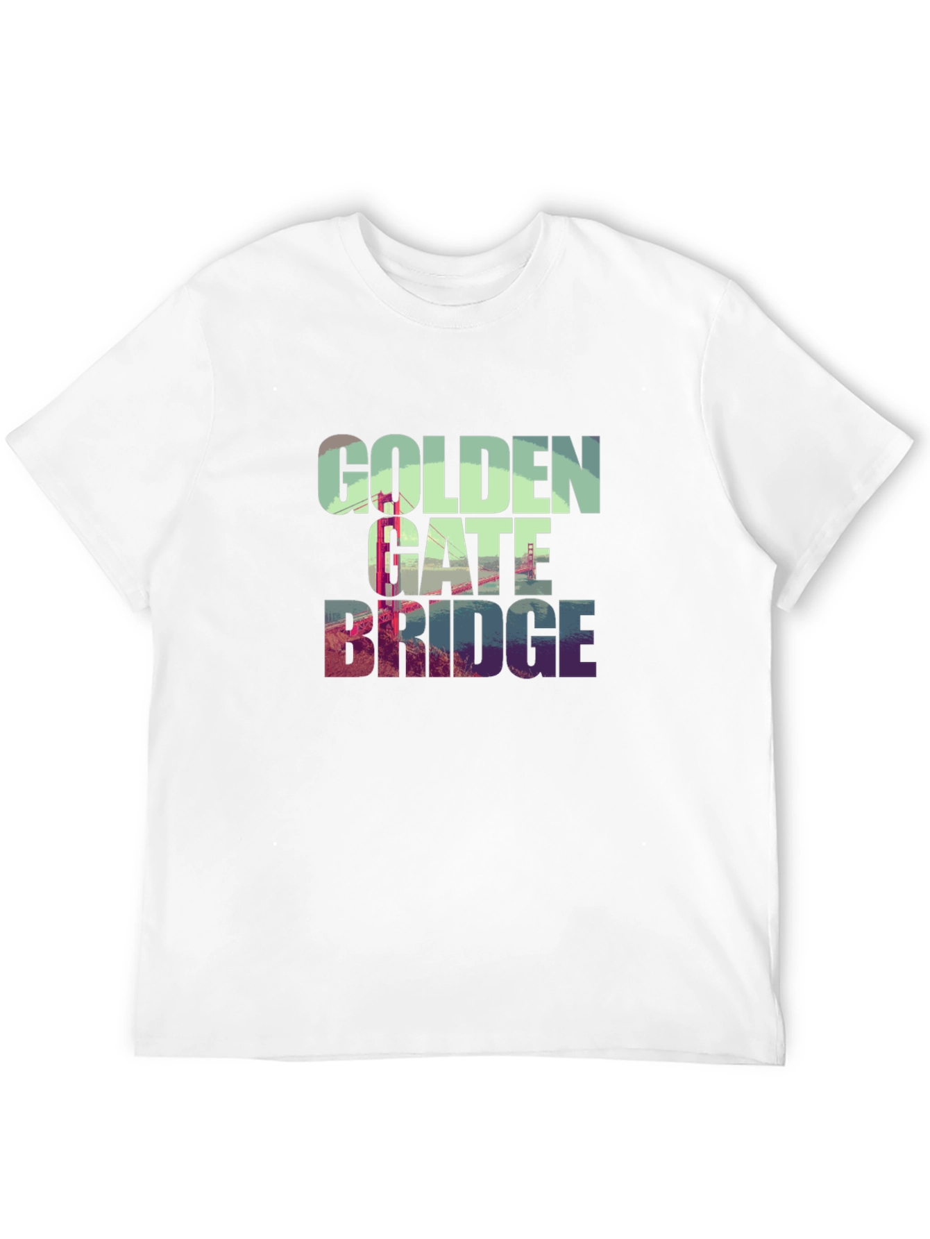 Black Golden Gate Bridge Graphic Tee - Black T-Shirt view 12