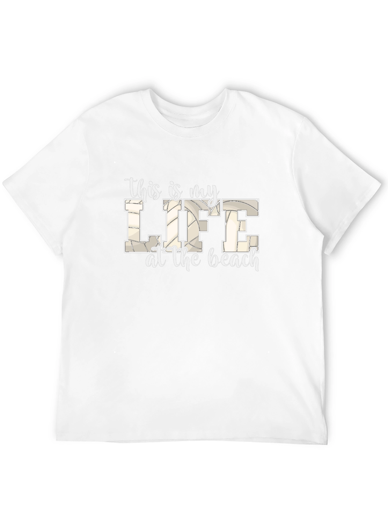 Black Beach Life Volleyball T-Shirt view 12