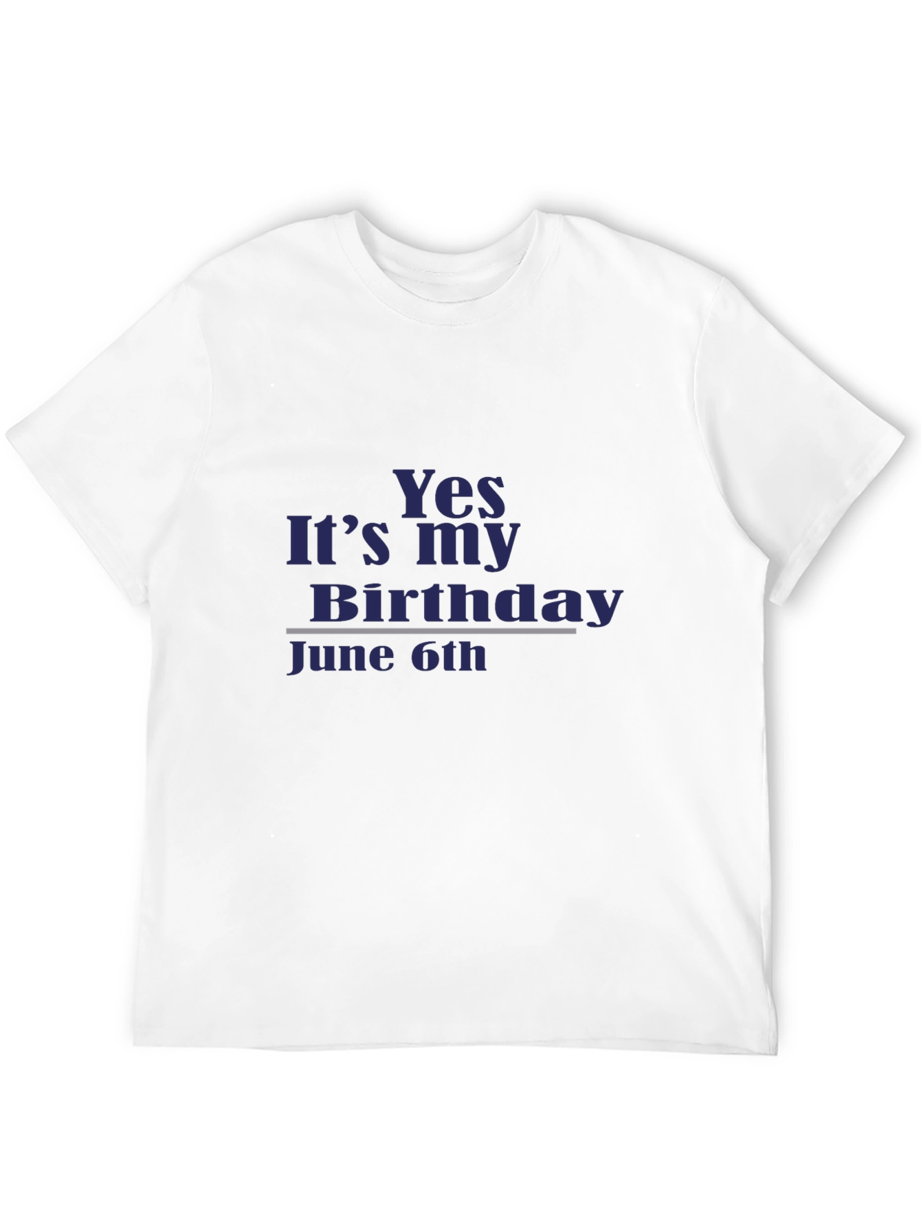 Black Yes, It's My Birthday June 6th T-Shirt view 12