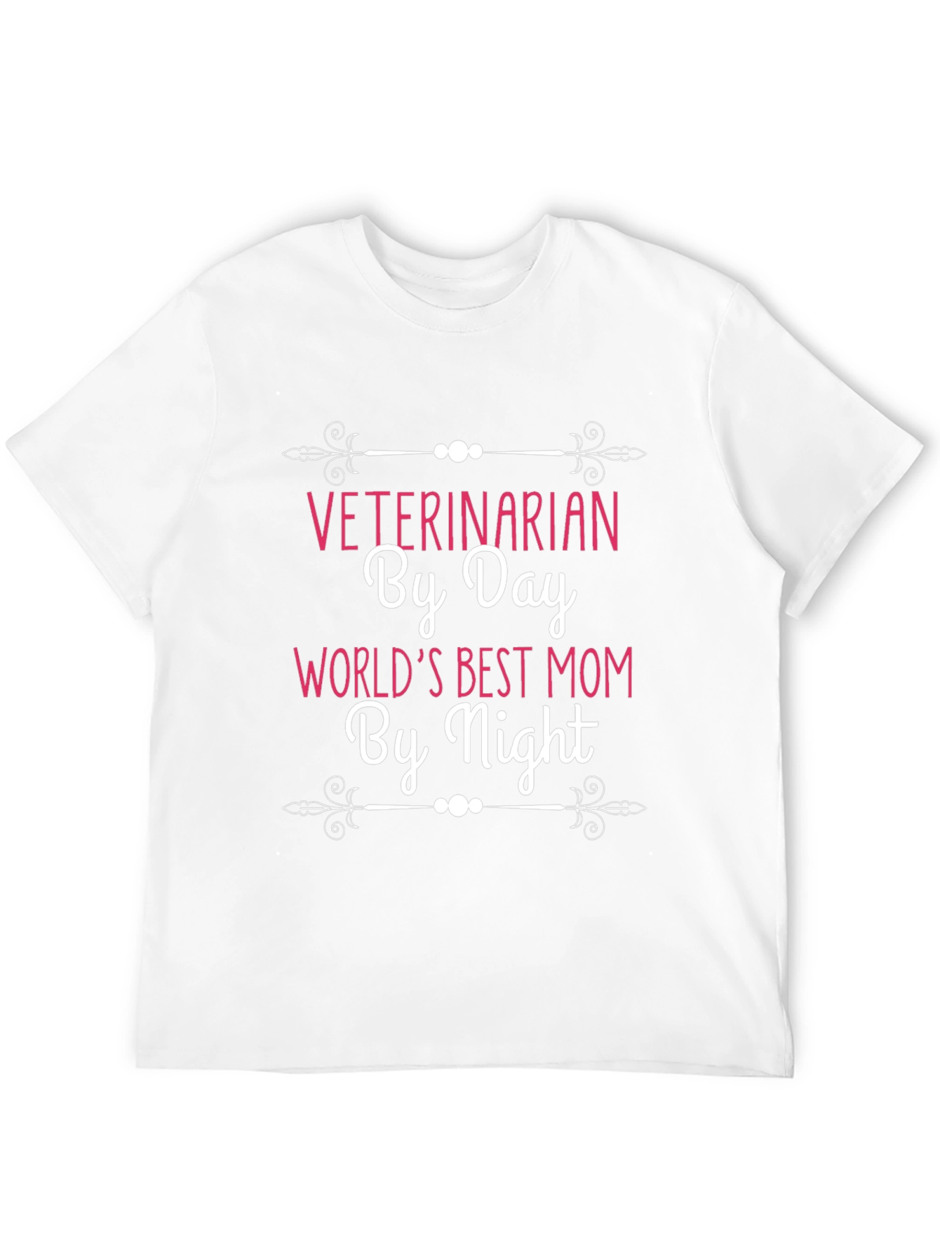Black Veterinarian Mom T-Shirt - By Day, World's Best by Night! view 12