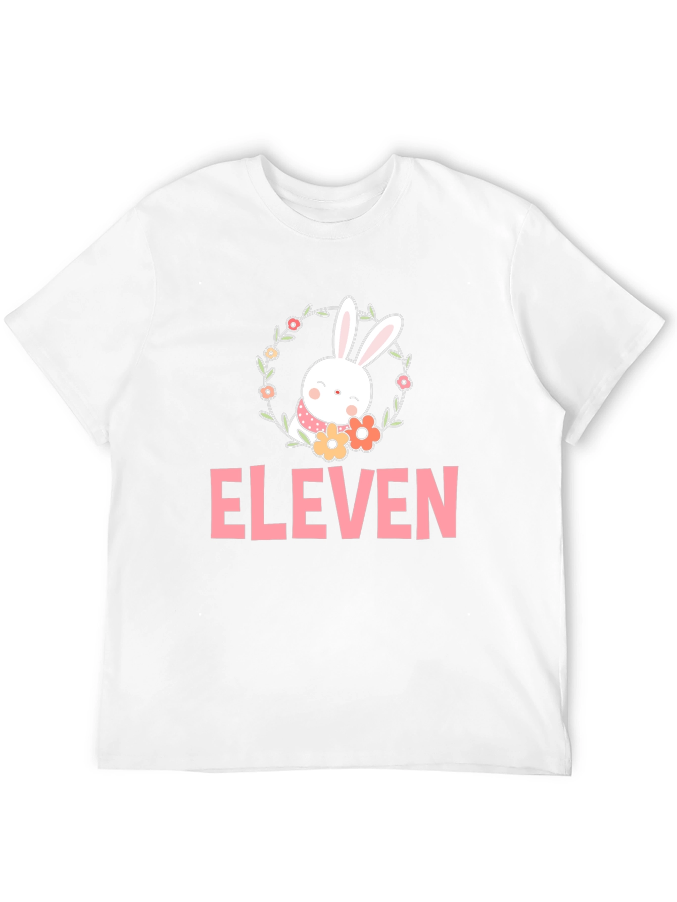Black Eleven Bunny Flower T-Shirt view 12