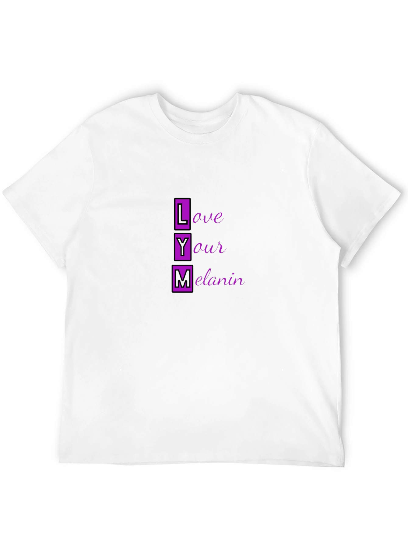 Black Love Your Melanin Graphic Tee - Black Unisex T-Shirt view 12