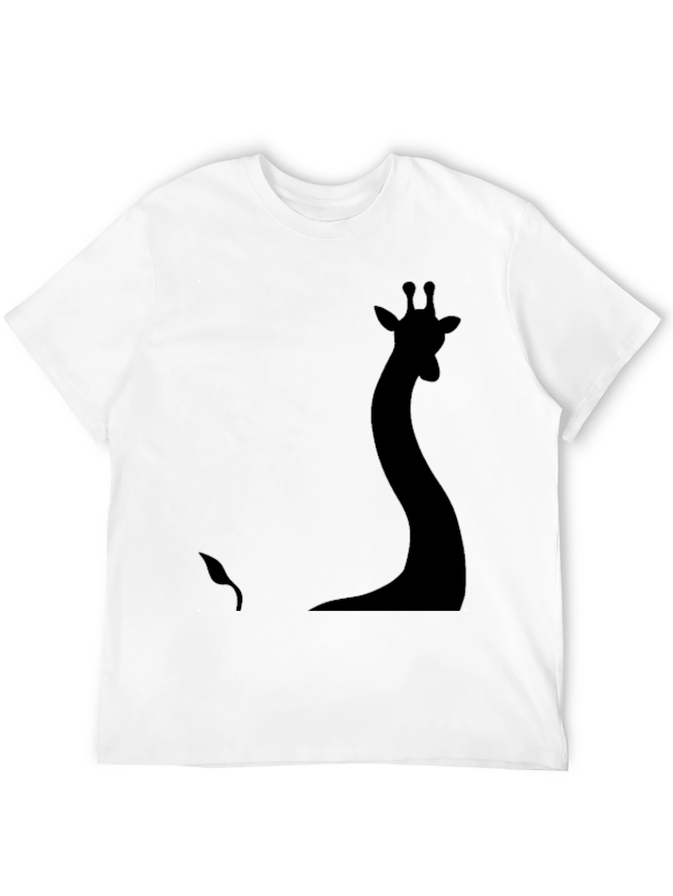 Black Silhouette Giraffe Graphic Tee - Black view 12