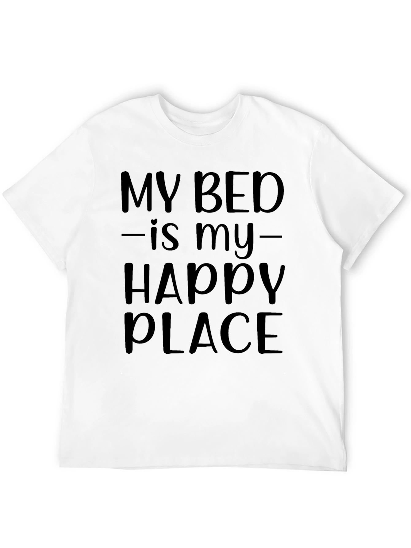 Black My Bed Is My Happy Place Graphic Tee view 12