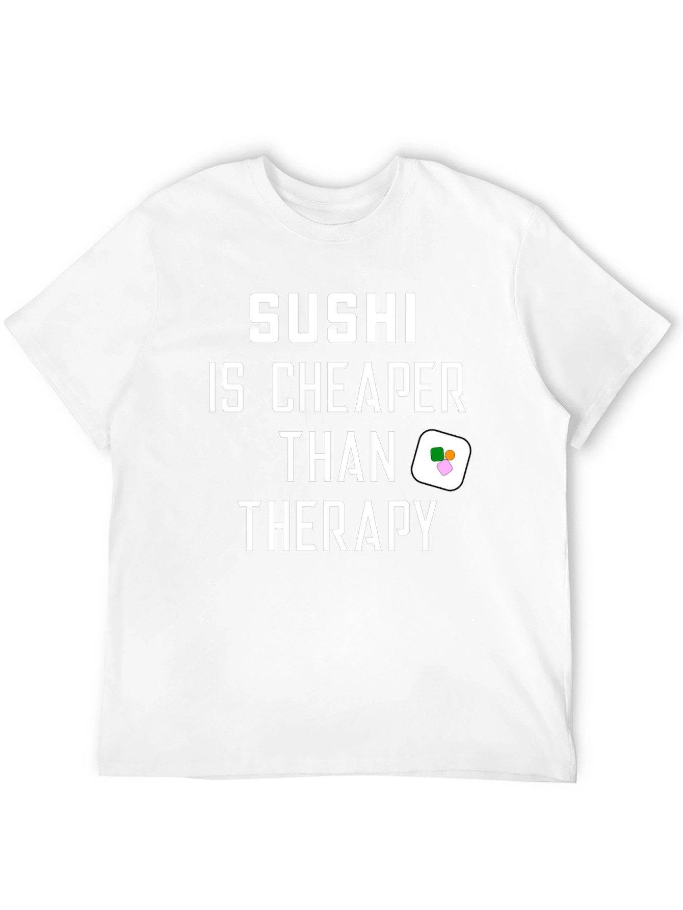 Black Sushi is Cheaper Than Therapy Black Graphic T-Shirt view 12